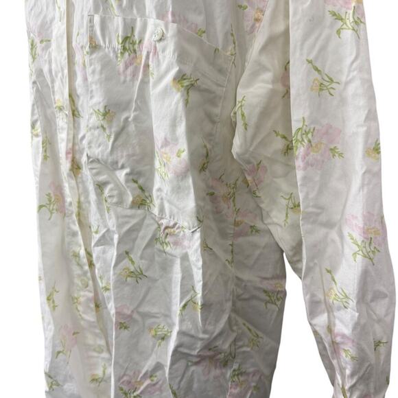 Victorias Secret Gold Label Vintage Button Up Sleep Shirt Long Sleeve Cotton S - Picture 9 of 16
